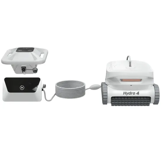 Robot nettoyeur de piscine à batterie rechargeable, jusqu'à 3,5 heures de nettoyage, 1614 pi², double filtre, prise en charge de l'application, adapté au nettoyage des murs, du sol et des lignes de flottaison. Robot de piscine